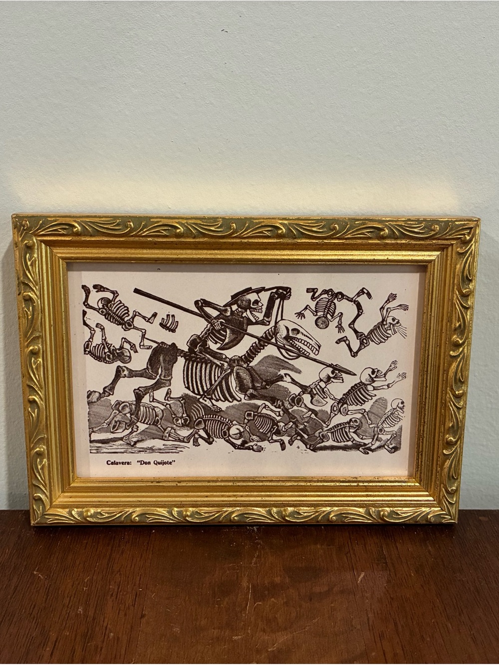 Skeleton Don Quixote Calavera 7x5 Jose Posada Dia De Muertos Halloween Wall Art